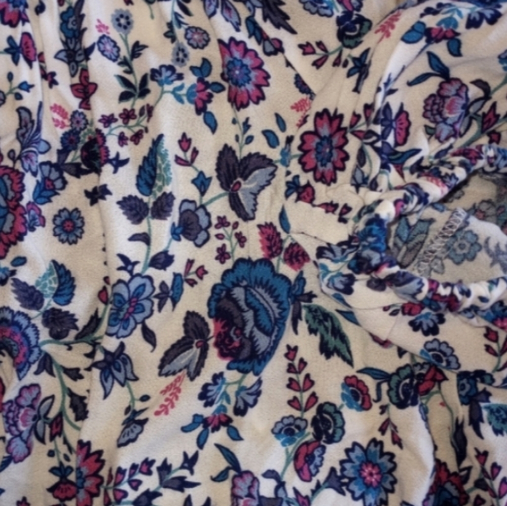 Joie X Revolve Folk Song Peasant Blouse 100% Viscose, Mixed Print Floral, Medium - Picture 6 of 9